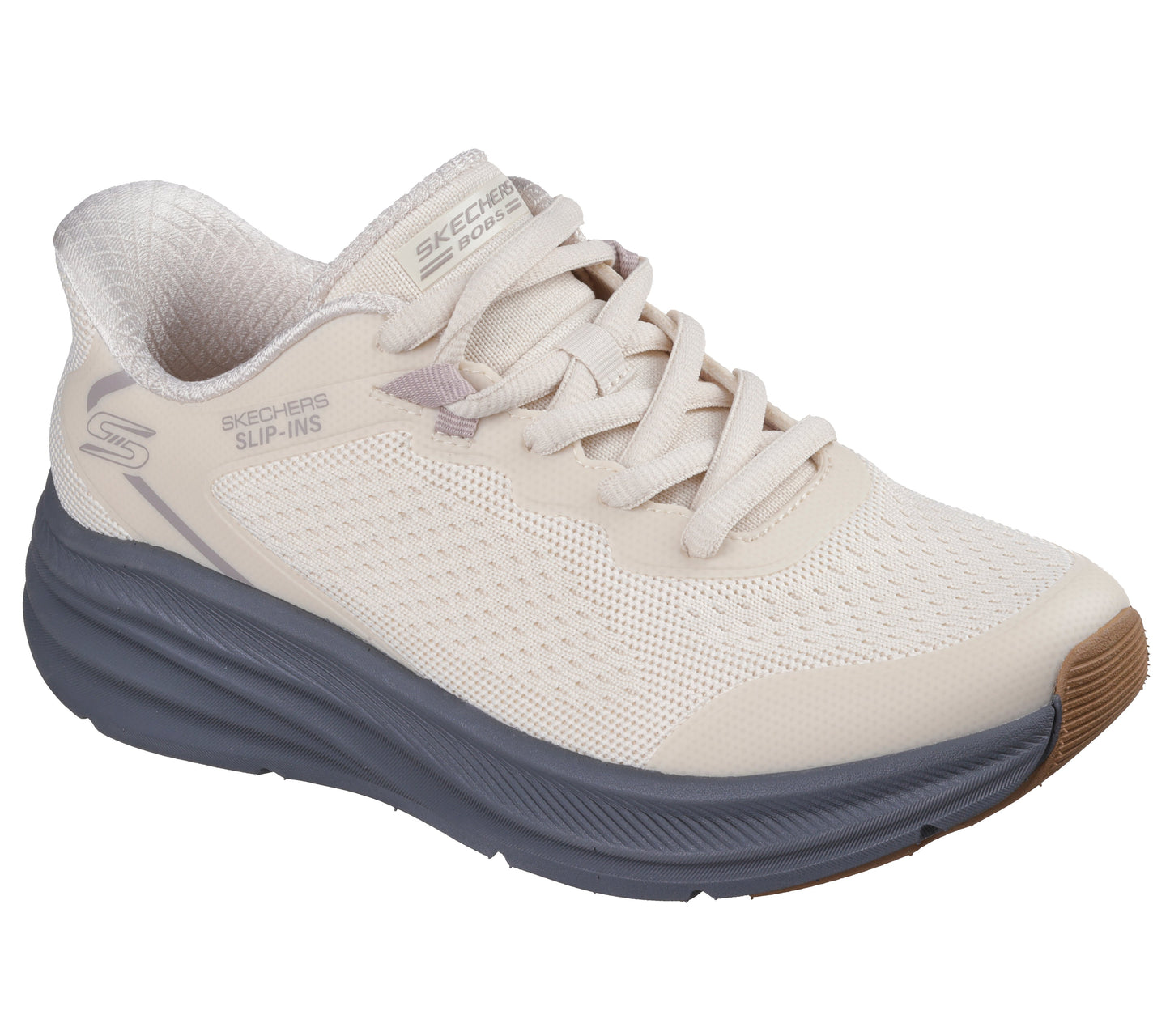 Skechers Slip-ins BOBS Skillz grigio panna dettaglio