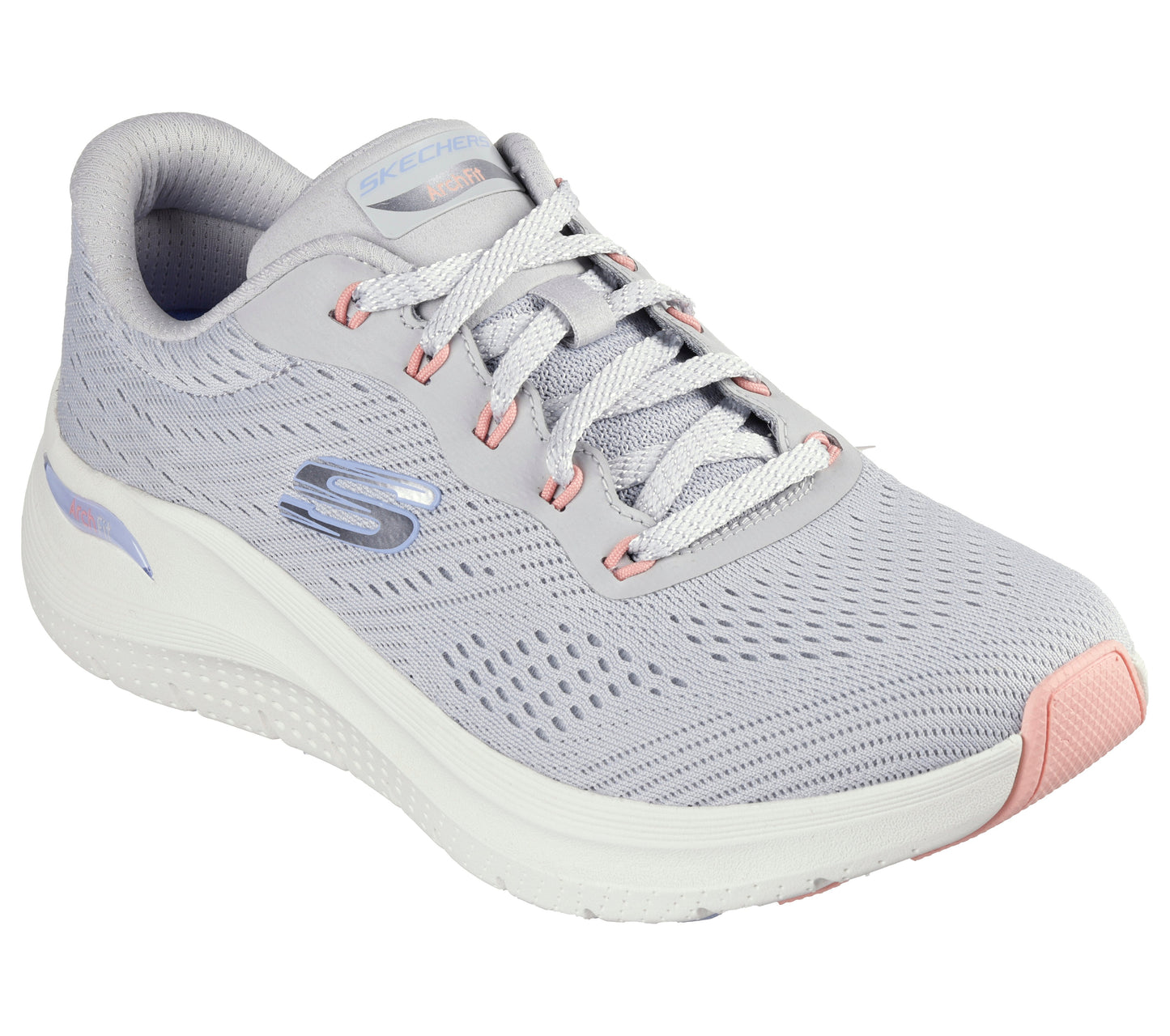 Skechers Arch Fit 2.0 grigio chiaro donna dettaglio
