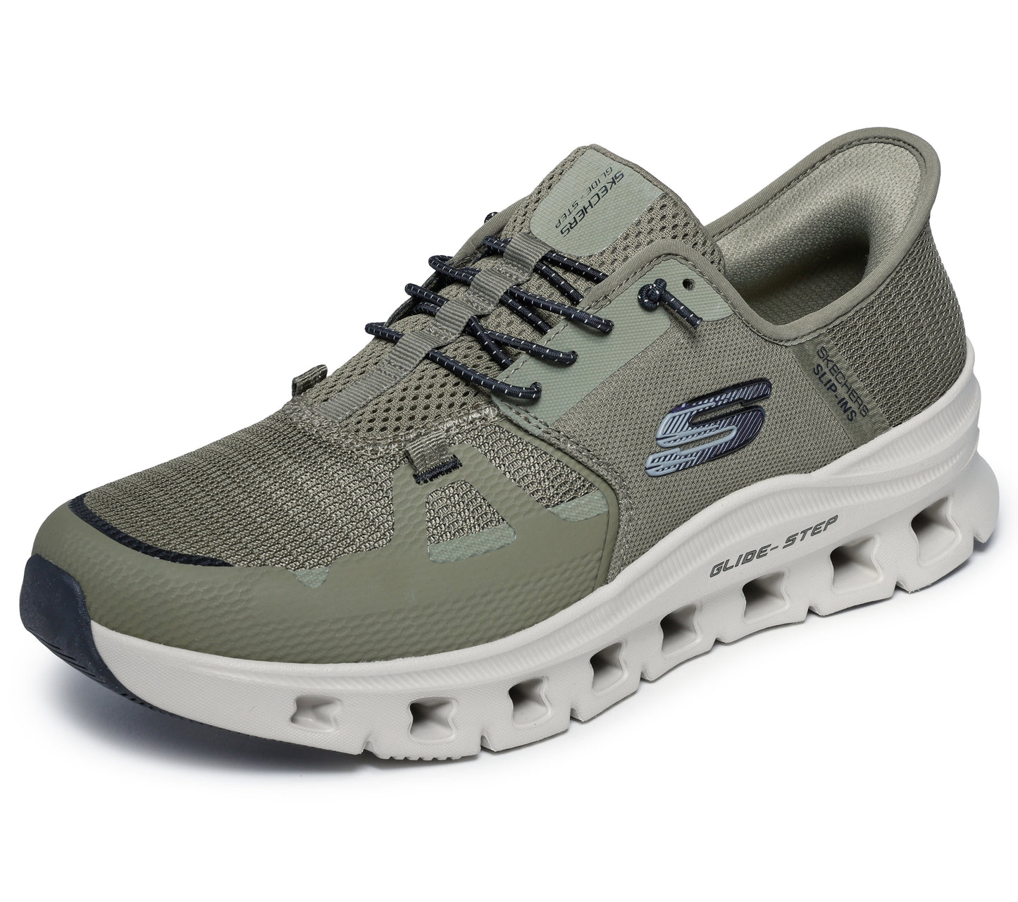 Skechers Slip-ins Glide-Step Pro oliva uomo dettaglio 2