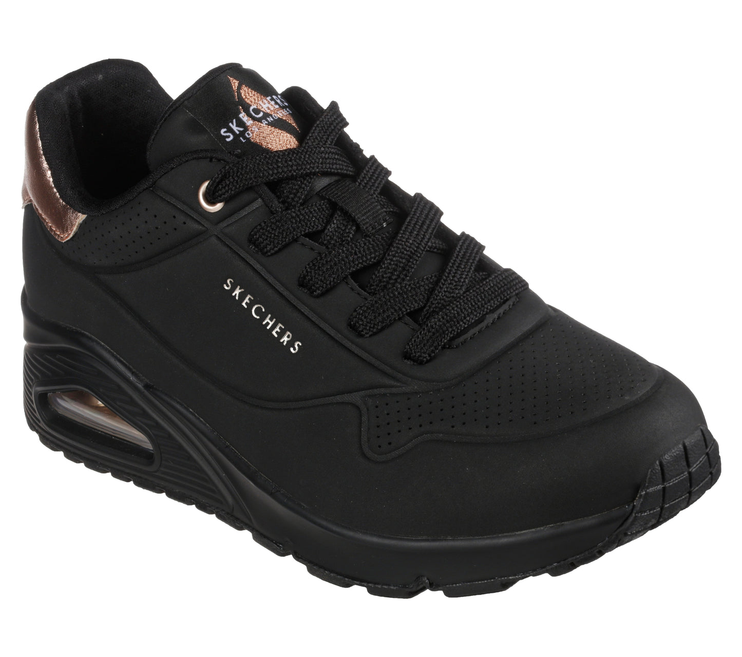Skechers UNO nero donna dettaglio