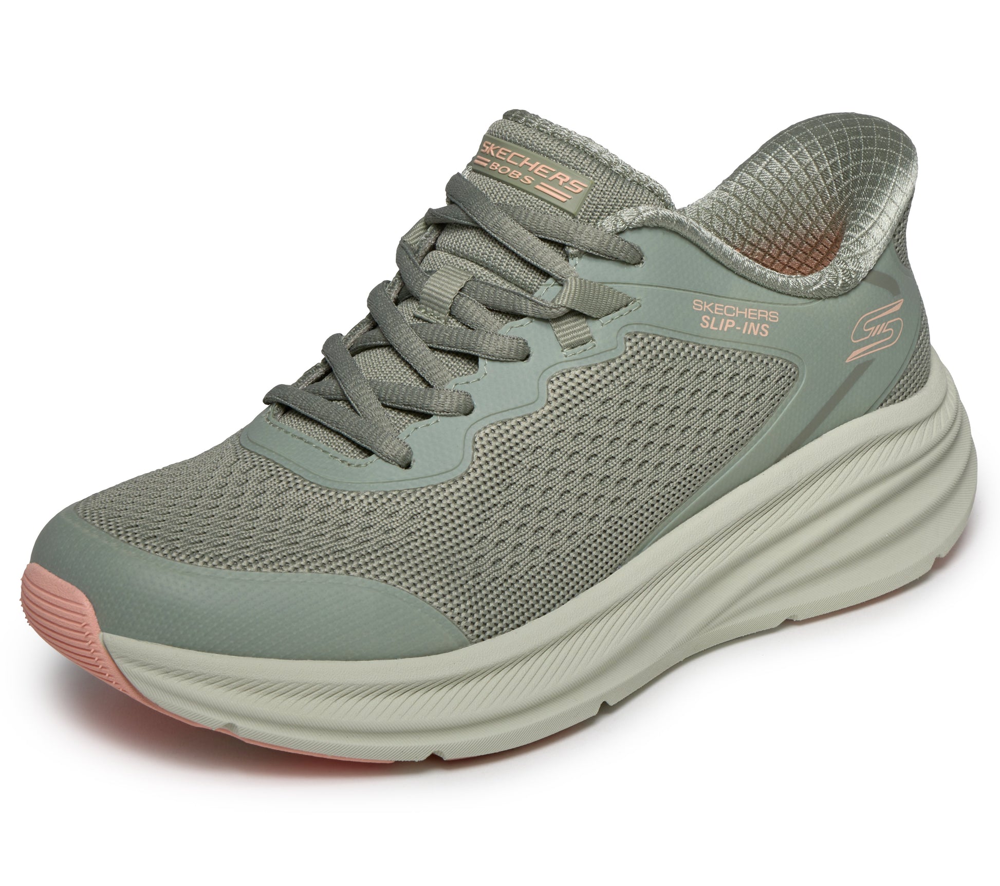 Skechers Slip-ins BOBS Skillz donna oliva dettaglio