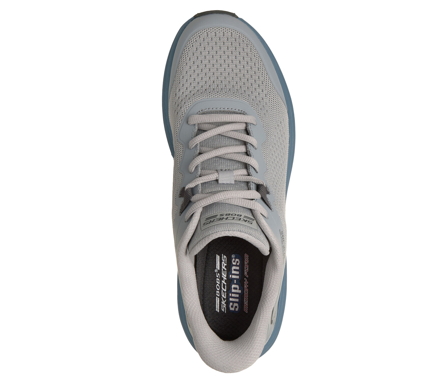 Skechers Slip-ins BOBS Skillz grigio blu uomo dall'alto