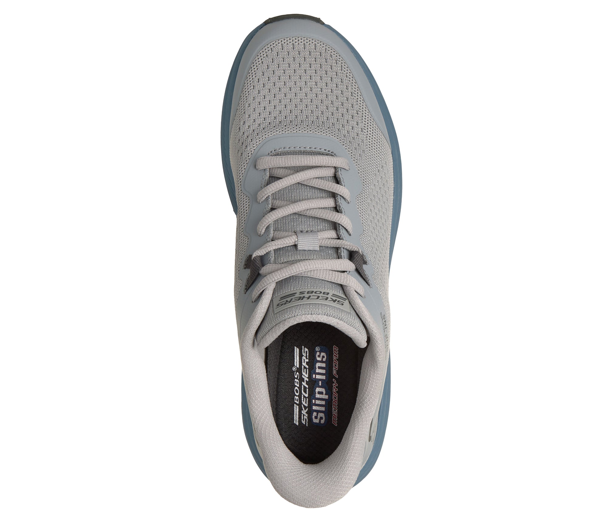 Skechers Slip-ins BOBS Skillz grigio blu uomo dall'alto