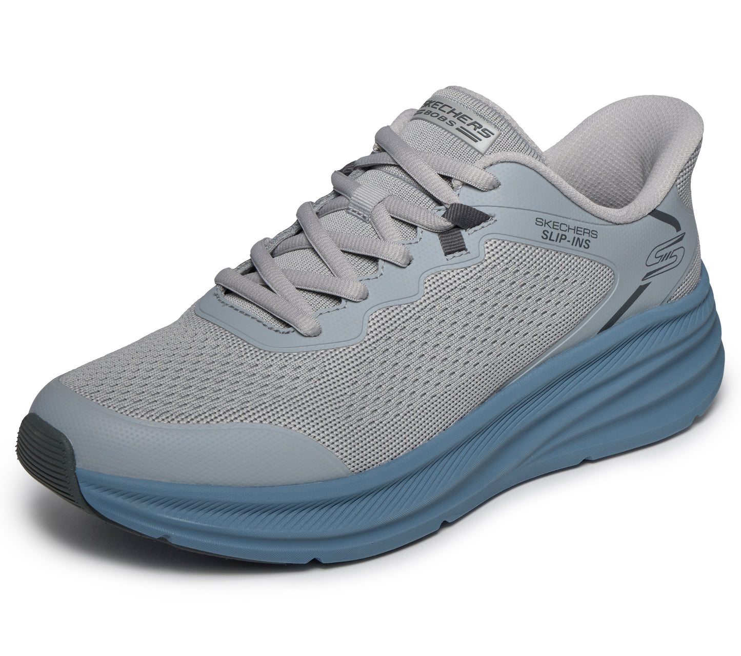 Skechers Slip-ins BOBS Skillz grigio blu uomo dettaglio 2