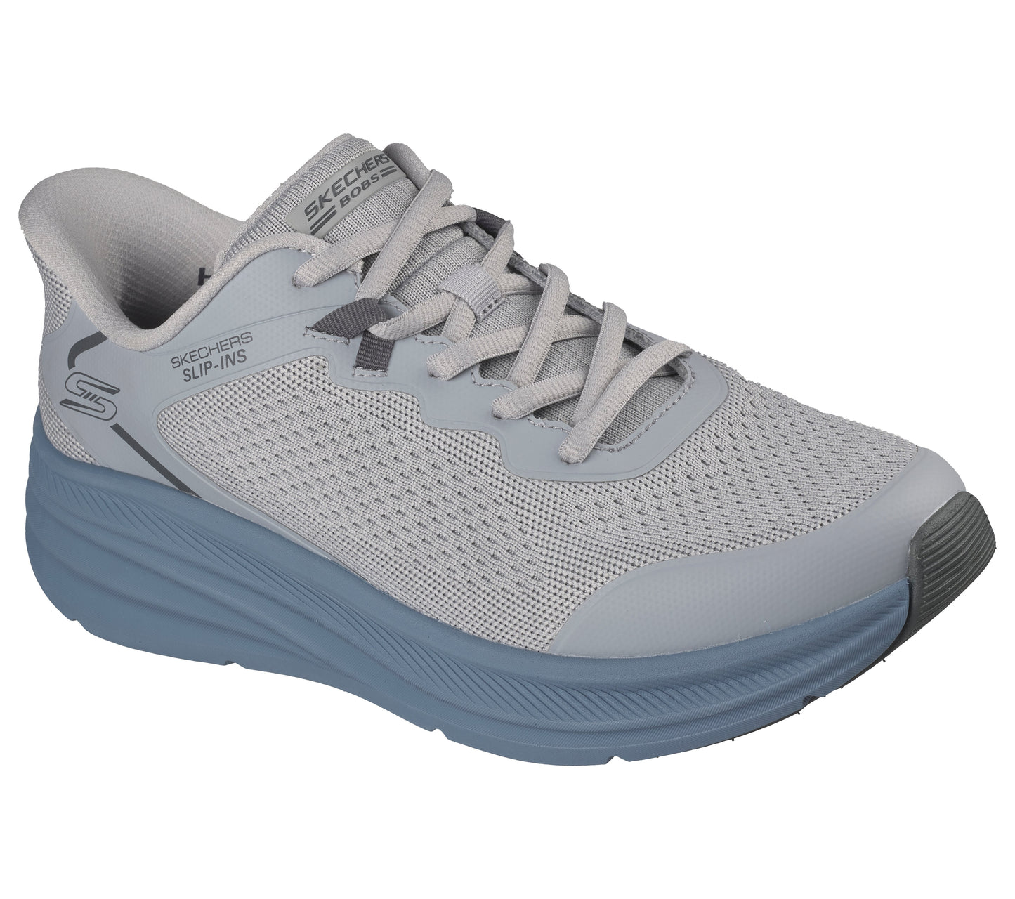 Skechers Slip-ins BOBS Skillz grigio blu uomo dettaglio