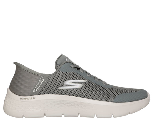 Scarpe Skechers Slip-ins GO WALK Flex oliva donna esterno