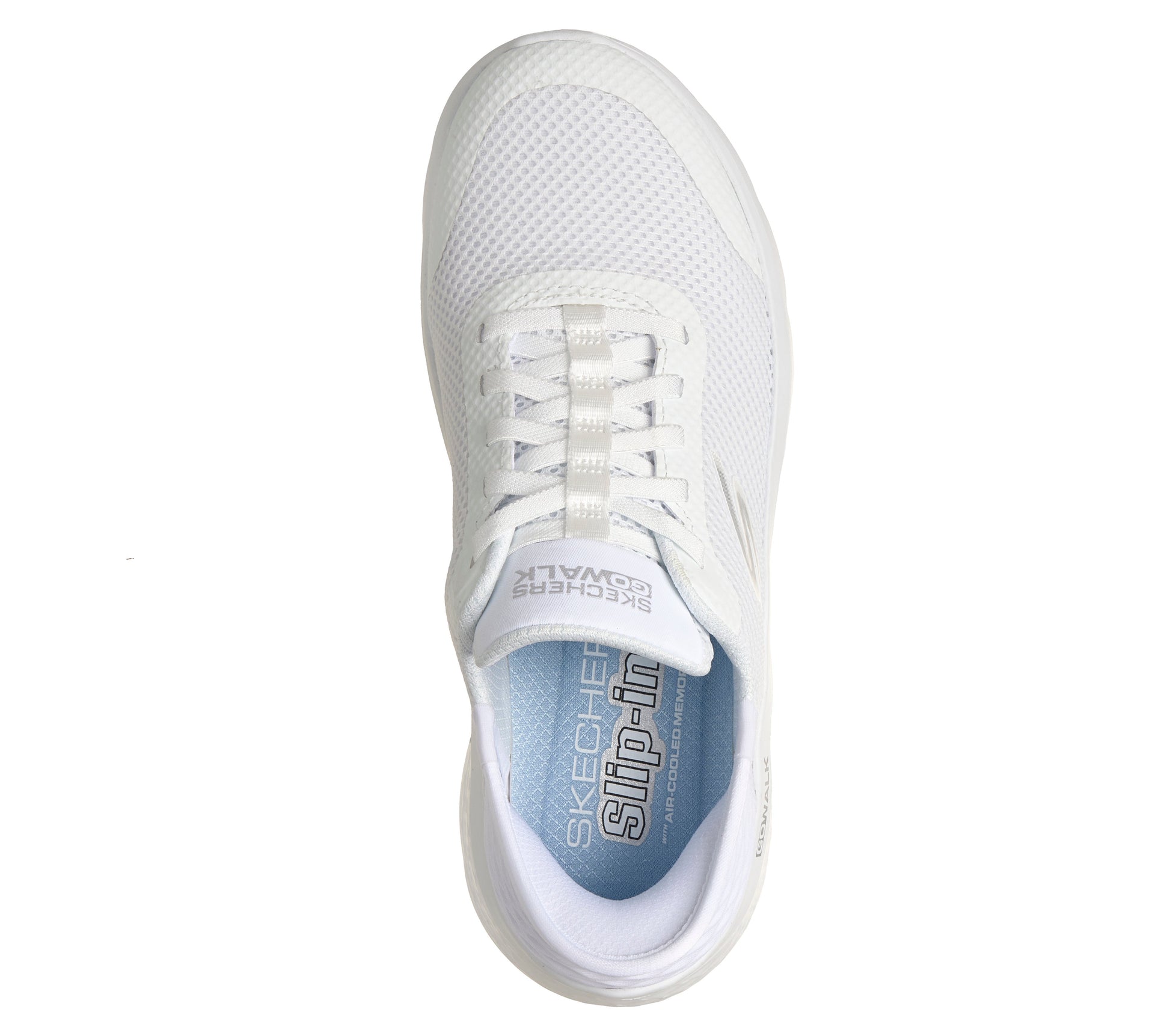 Skechers Slip-ins GO WALK Flex bianco donna dall'alto