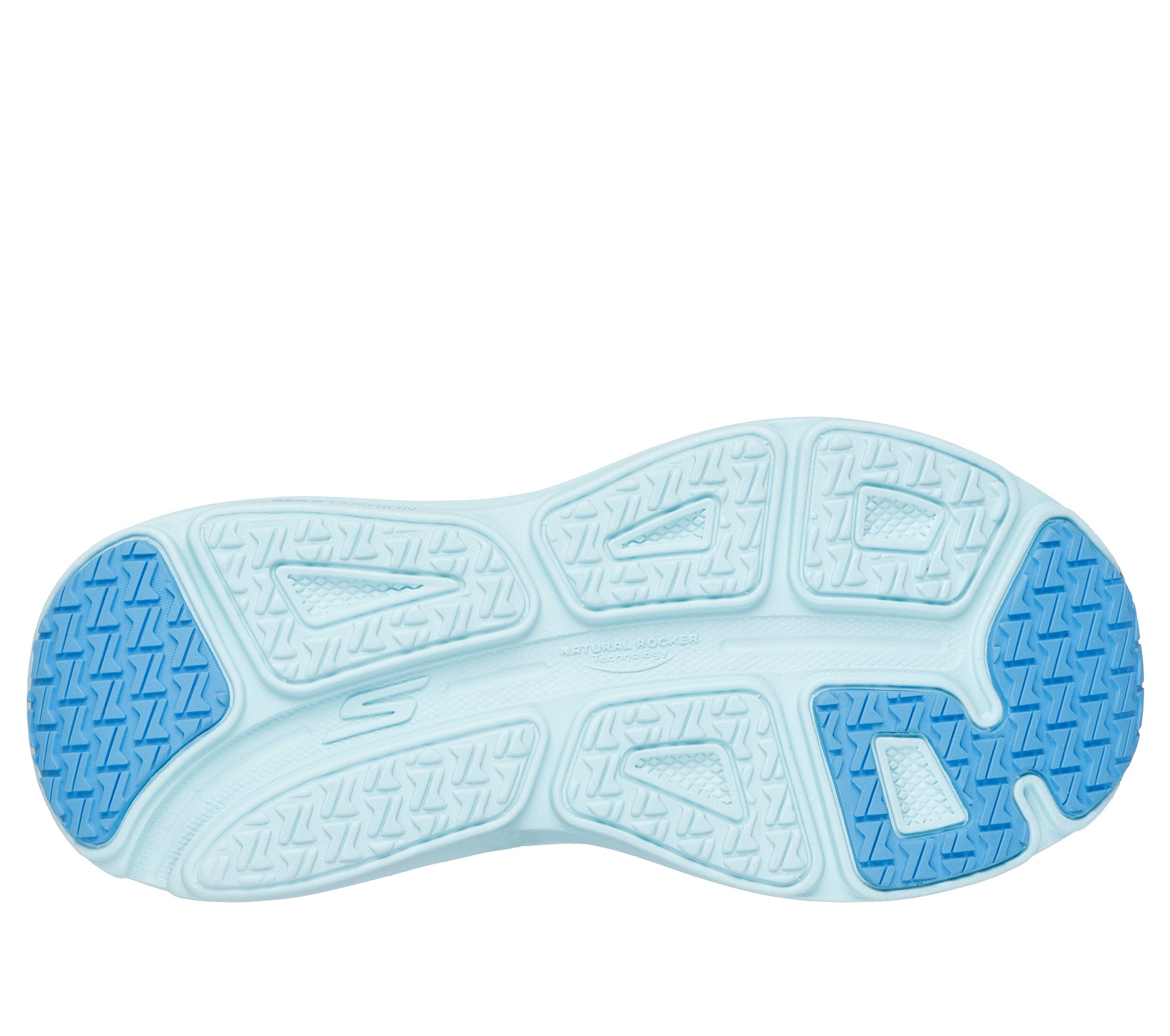 Skechers Max Cushioning Endeavour bianco blu donna suola