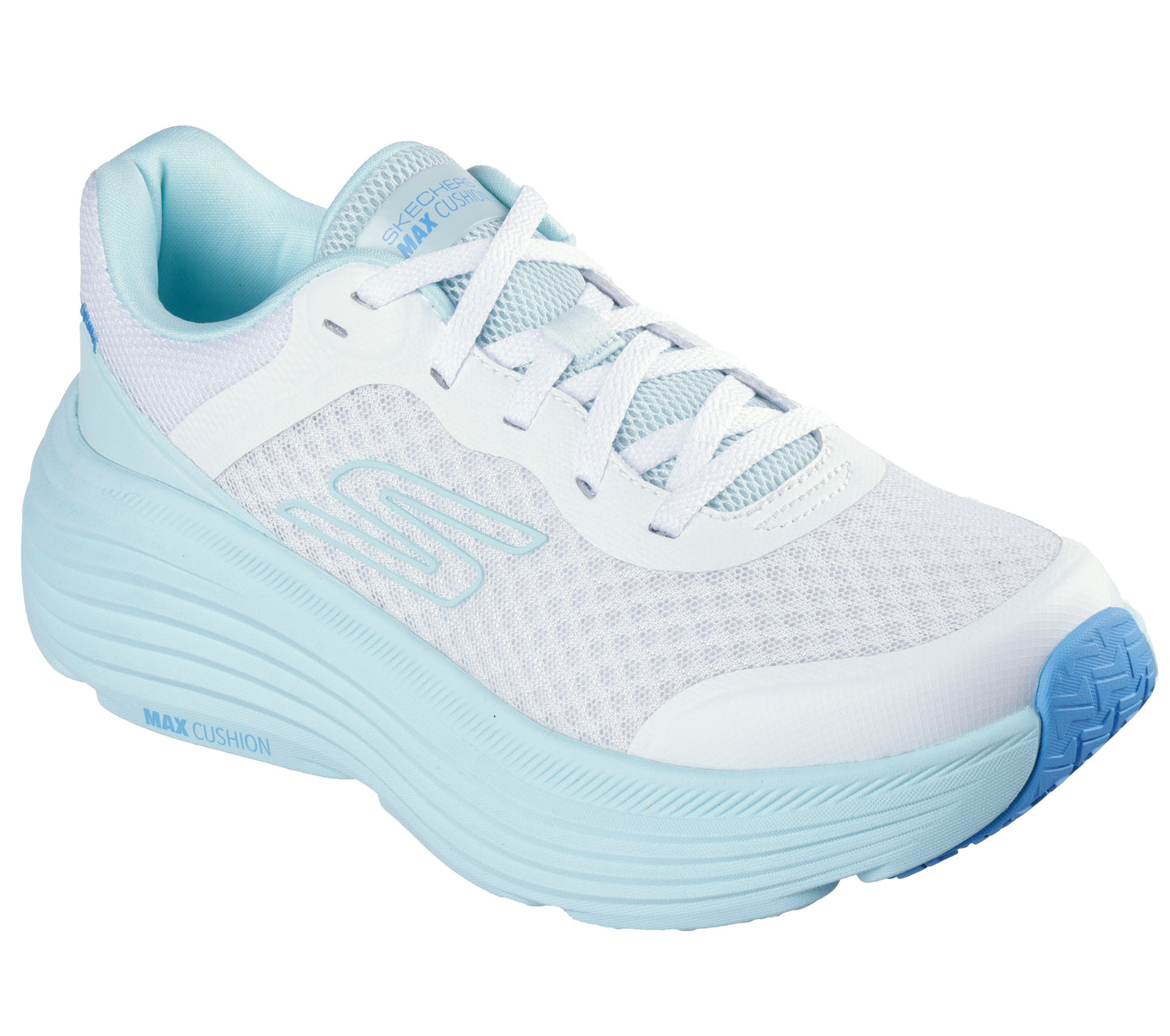 Skechers Max Cushioning Endeavour bianco blu donna dettaglio