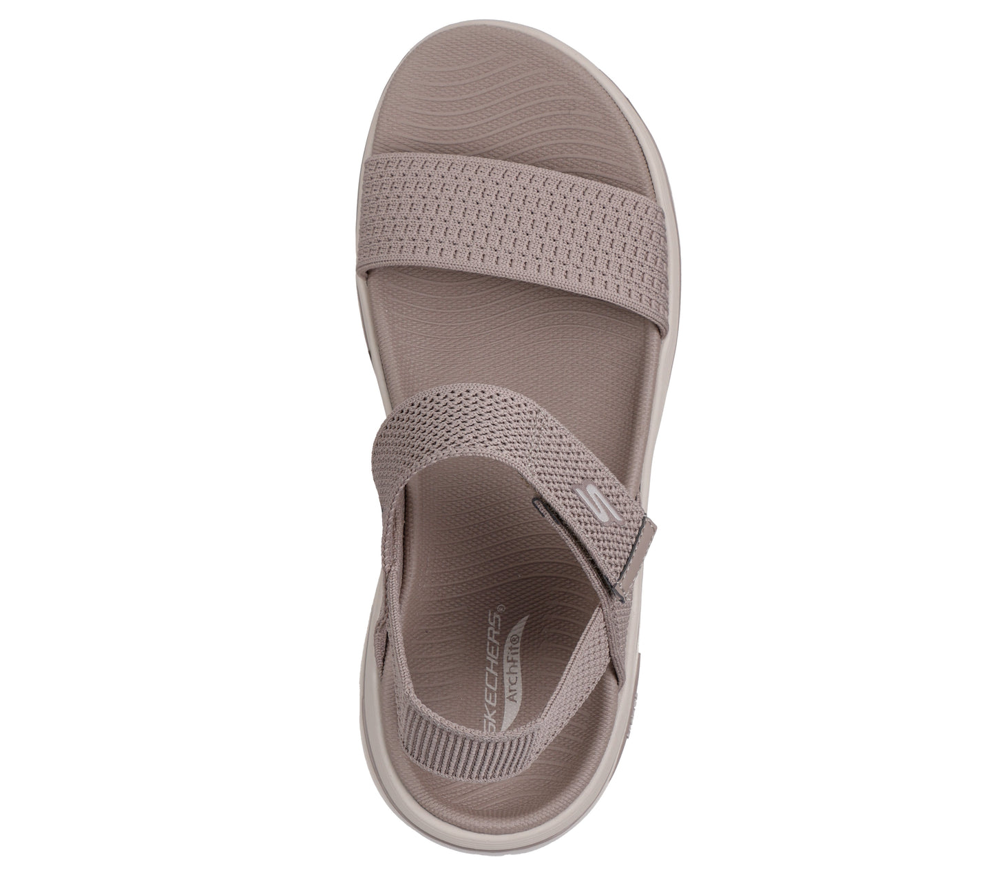 Skechers GO WALK Arch Fit 2.0 Sandal nero donna dall'alto