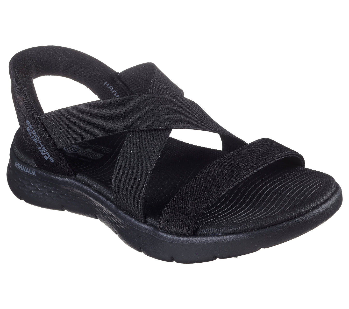 Skechers GO WALK Flex Sandal nero donna dettaglio