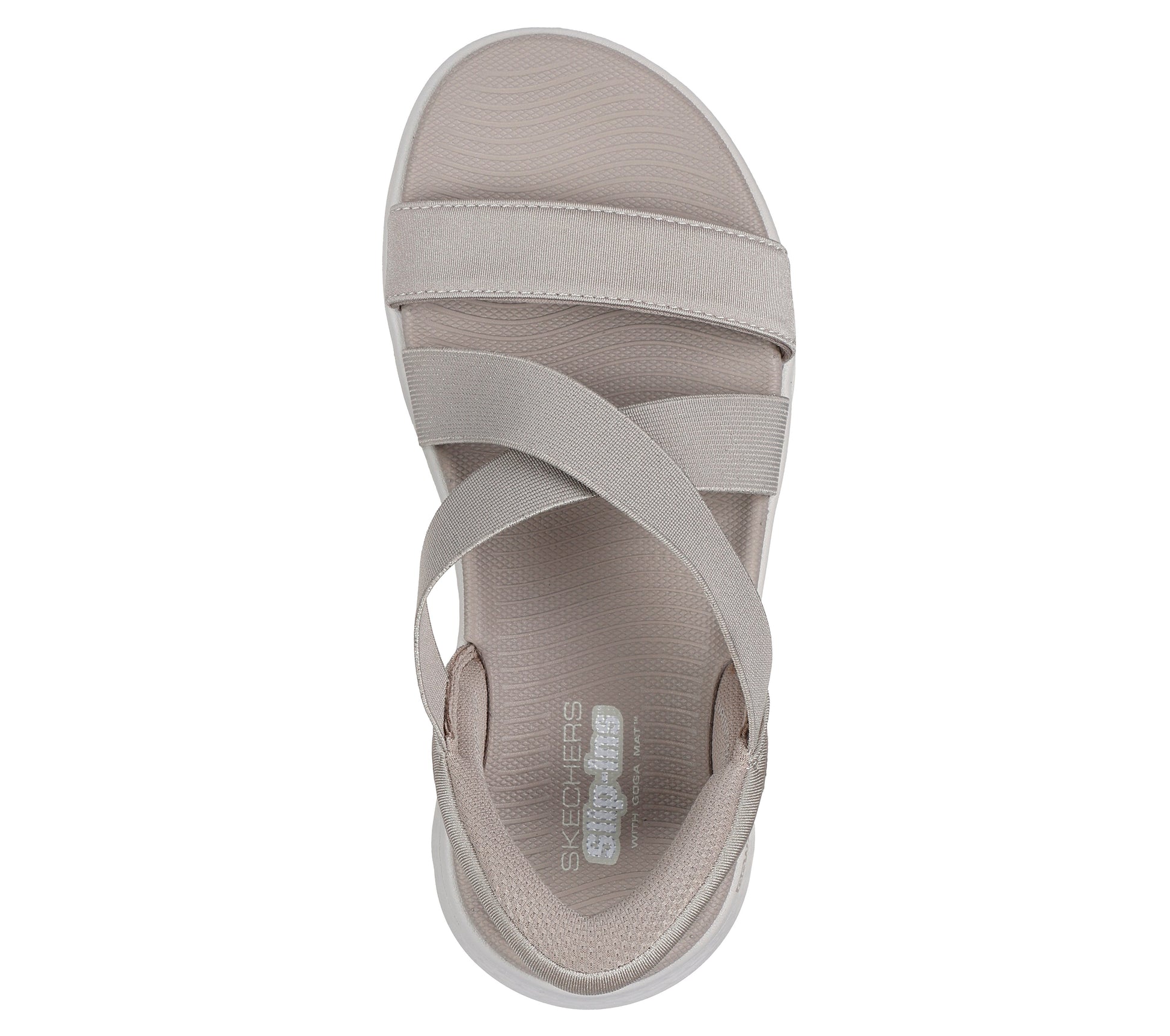 Skechers GO WALK Flex Sandal nero donna dall'alto