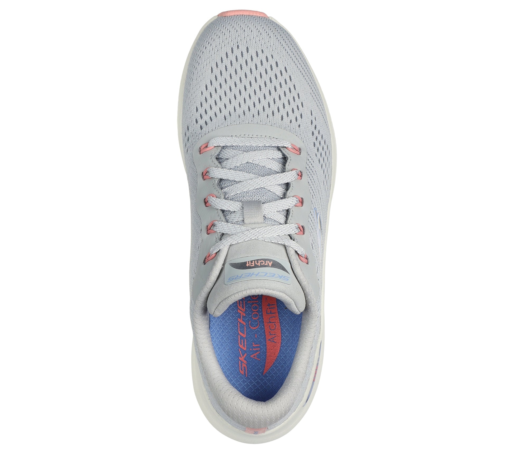 Skechers Arch Fit 2.0 grigio chiaro donna dall'alto
