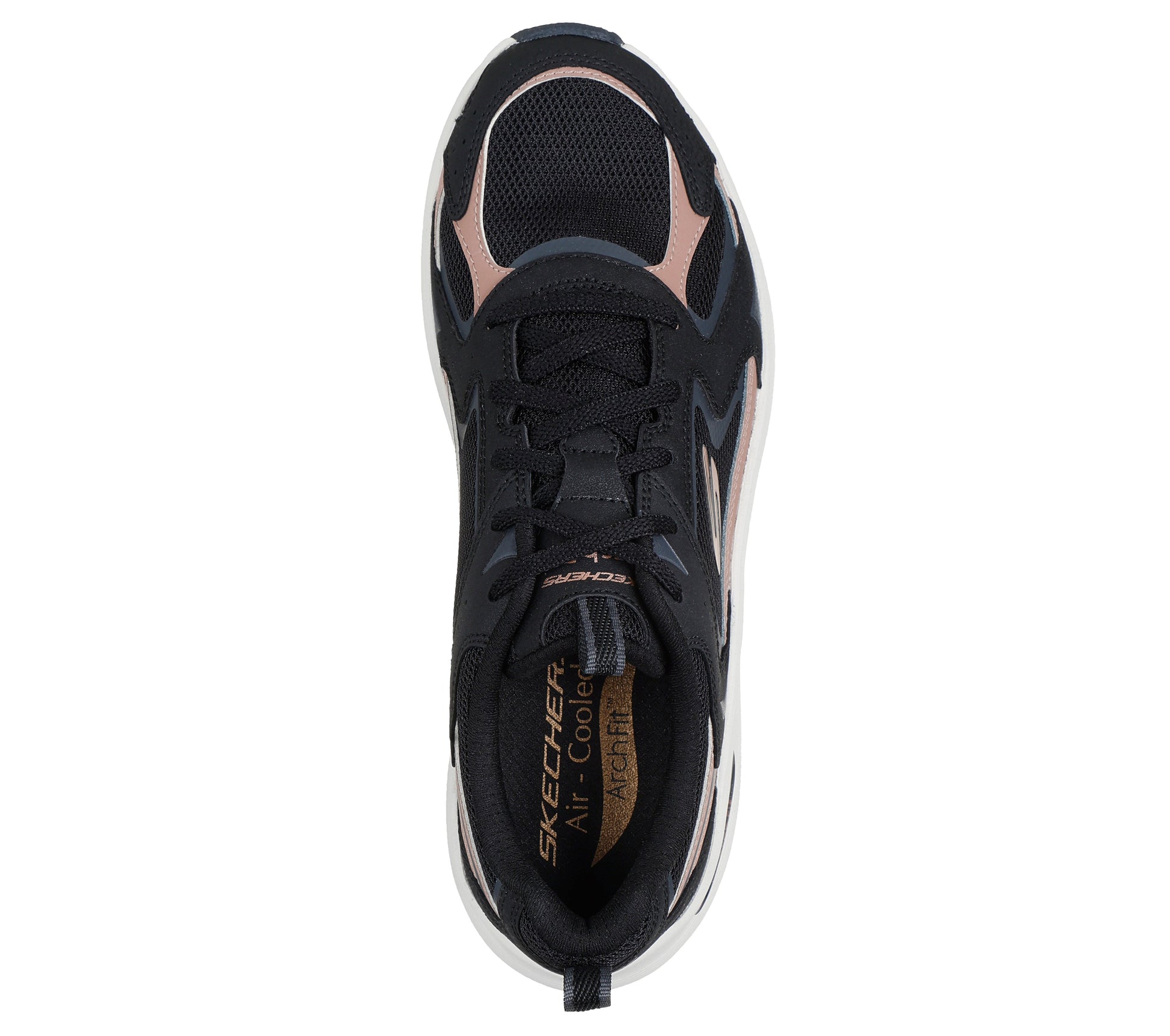 Skechers Arch Fit 2.0 nero donna dall'alto