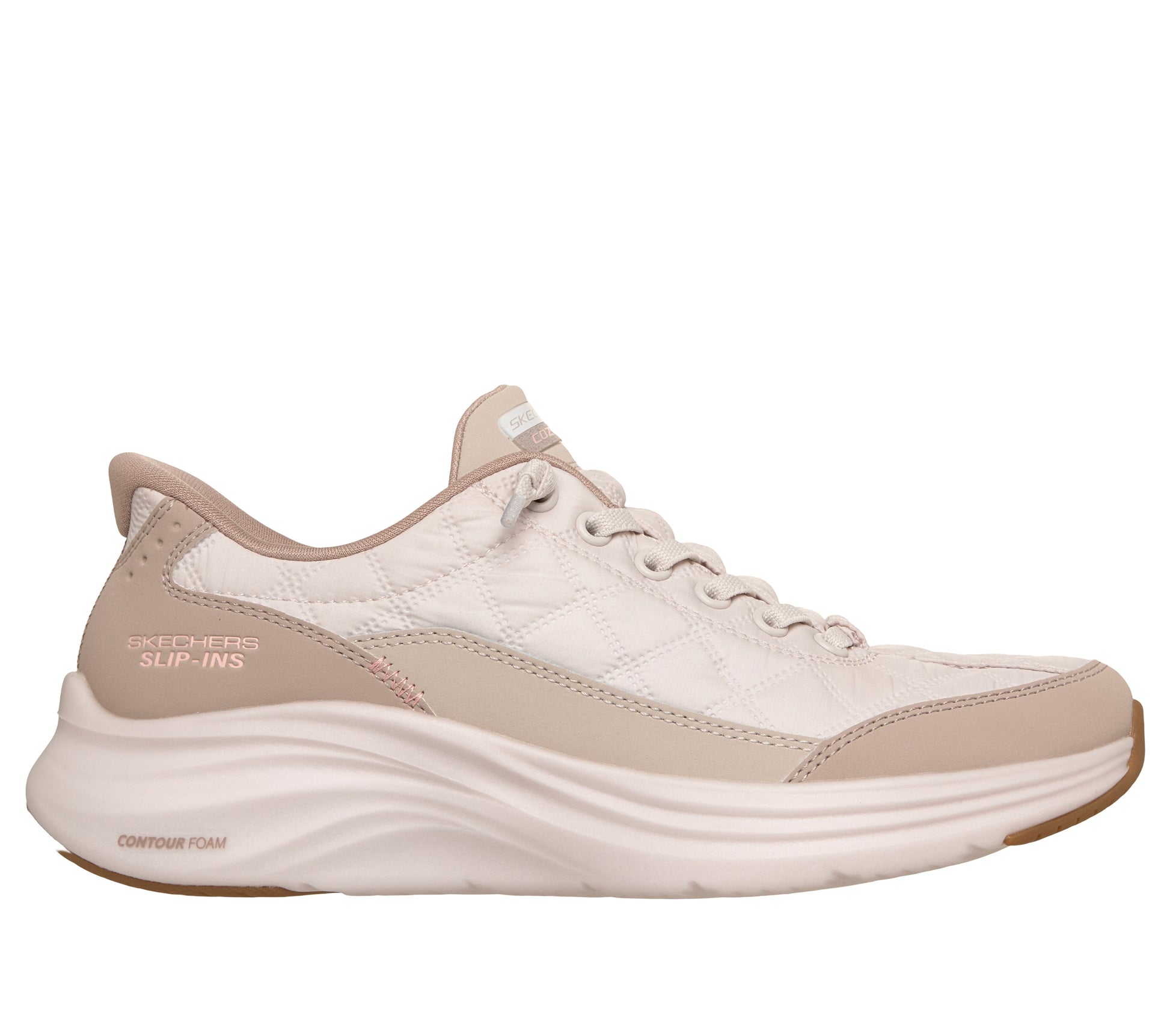 Scarpe Skechers Slip-ins Contour Foam taupe esterno