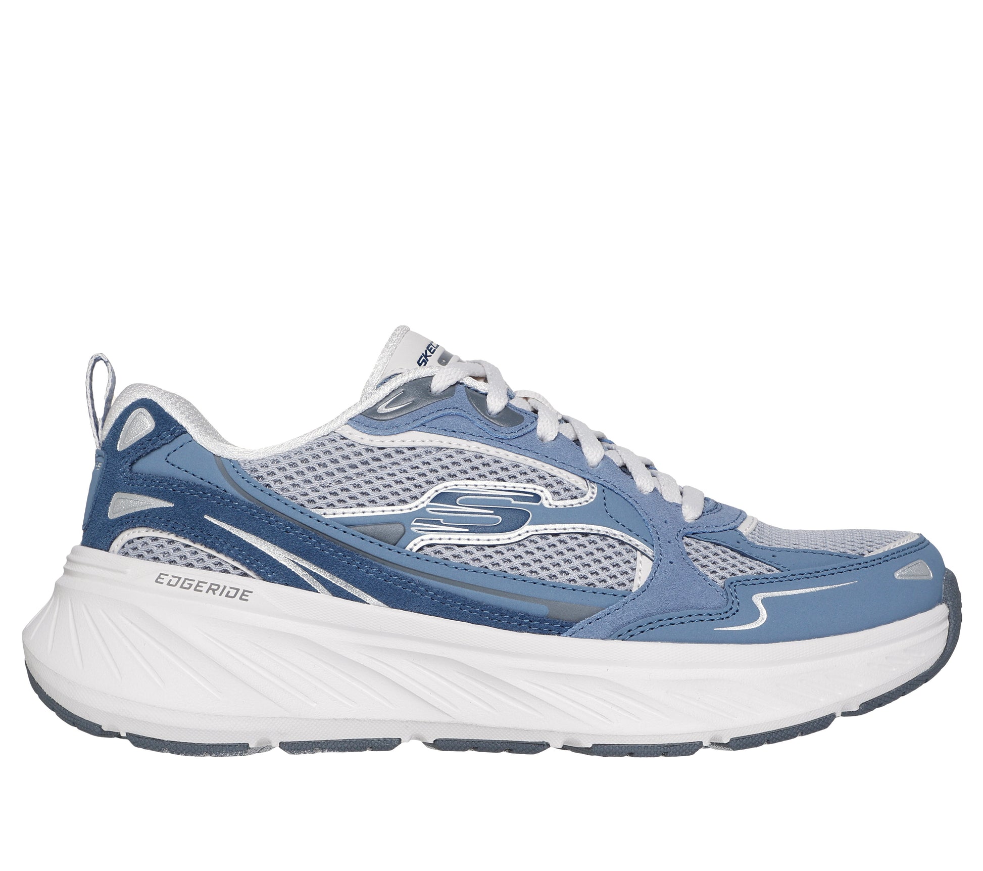 Scarpe Skechers Relaxed Fit Edgeride blu jeans esterno