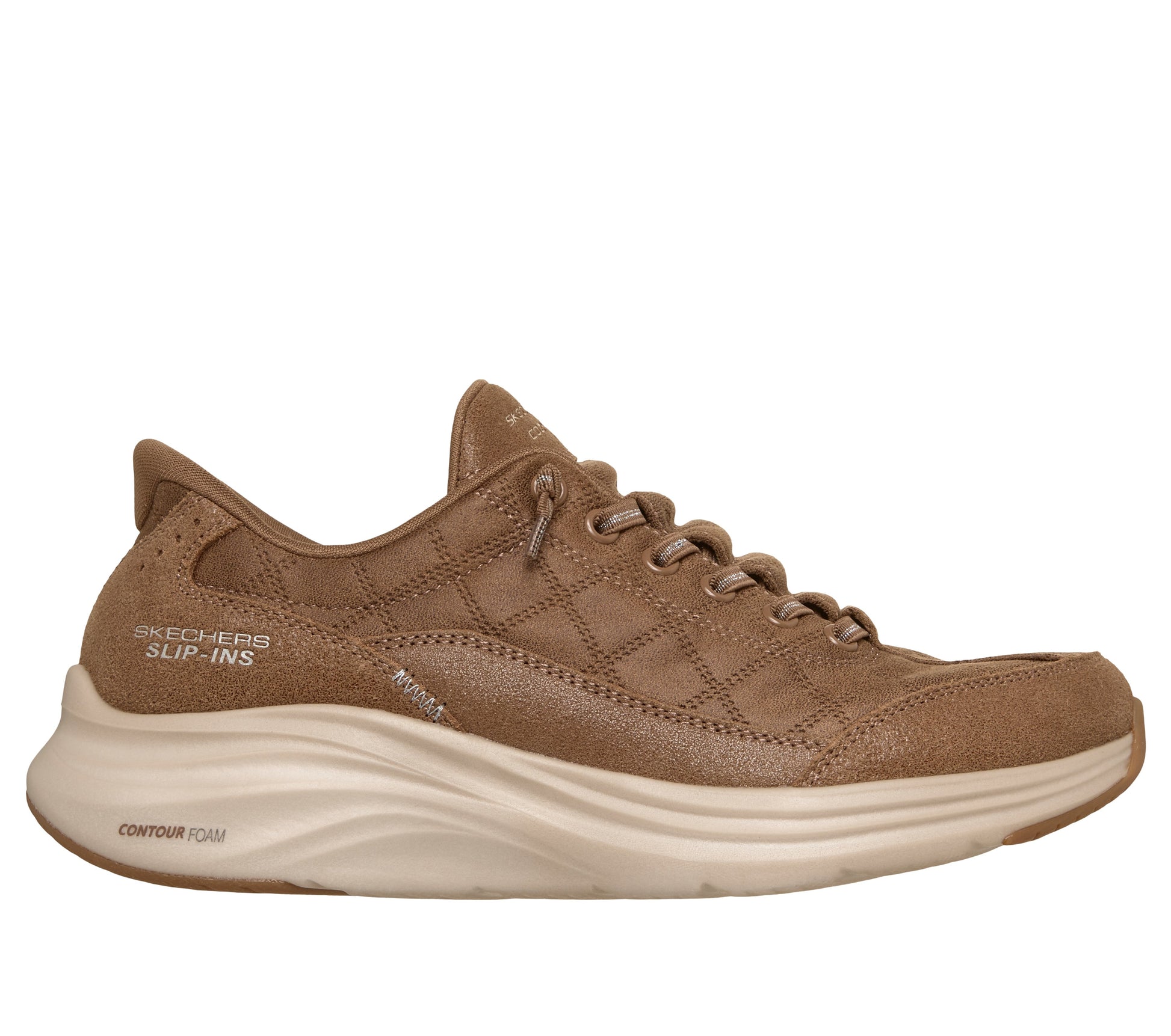 Scarpe Skechers Slip-ins Contour Foam nocciola donna esterno