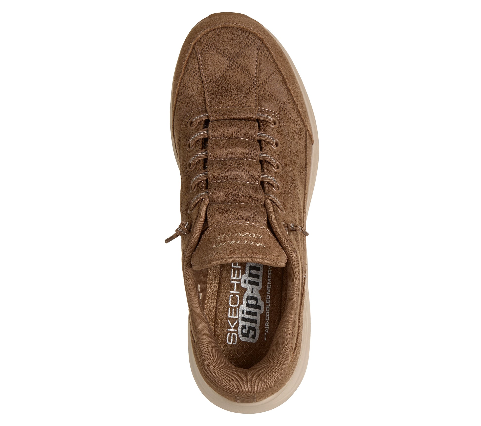 Scarpe Skechers Slip-ins Contour Foam nocciola donna dall'alto
