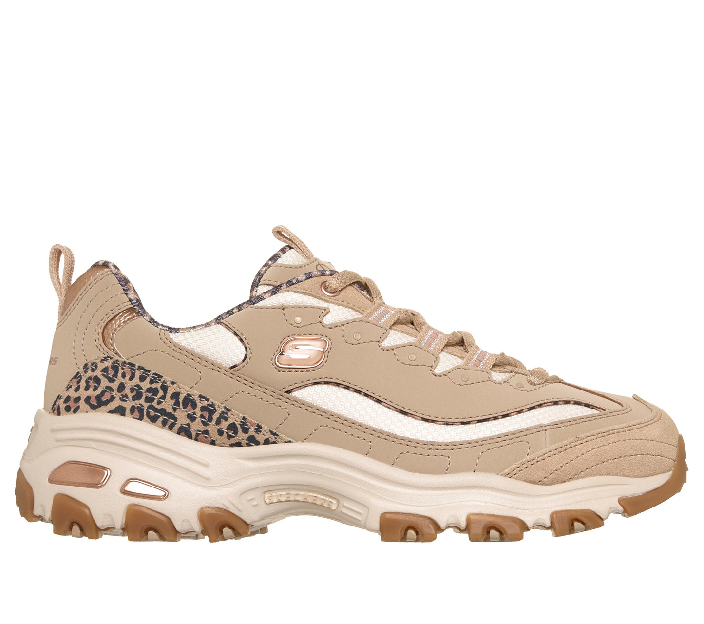 Scarpe Skechers D'Lites taupe donna esterno
