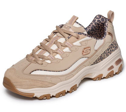 Scarpe Skechers D'Lites taupe donna dettaglio2