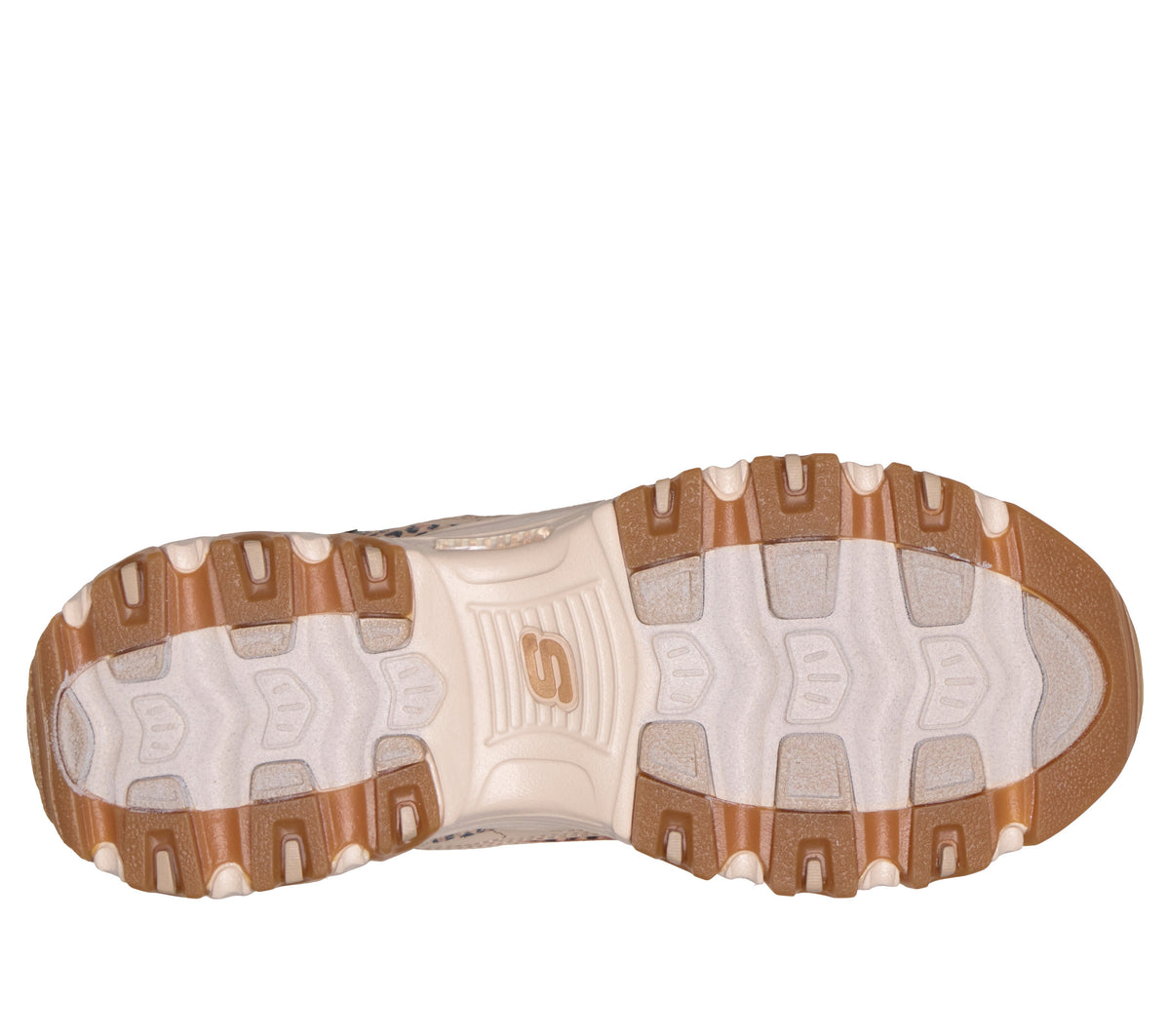 Scarpe Skechers D'Lites taupe donna suola