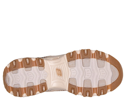 Scarpe Skechers D'Lites taupe donna suola
