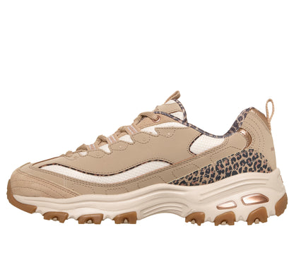 Scarpe Skechers D'Lites taupe donna interno