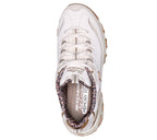 Scarpe Skechers D'Lites bianco donna dall'alto