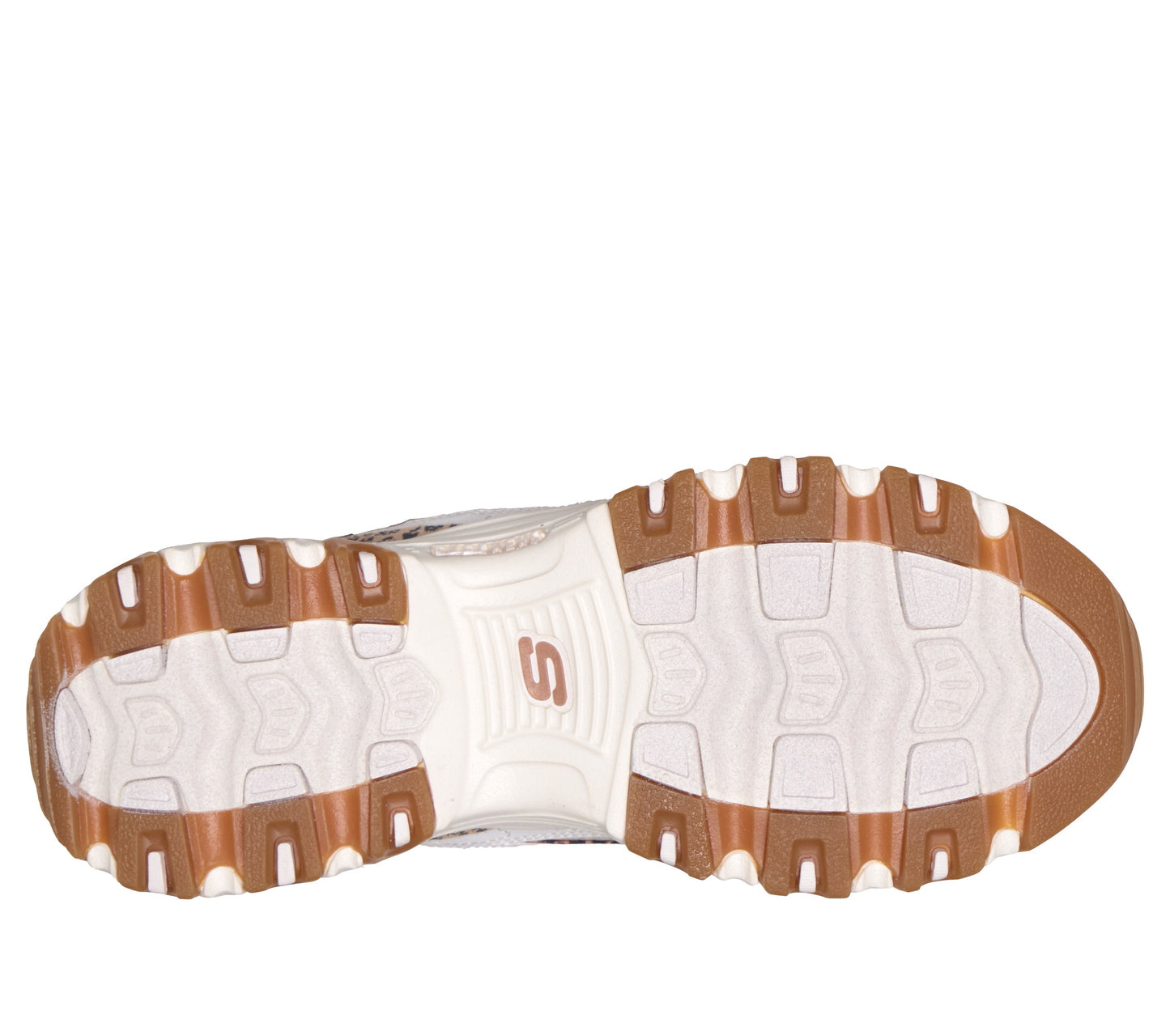 Scarpe Skechers D'Lites bianco donna suola