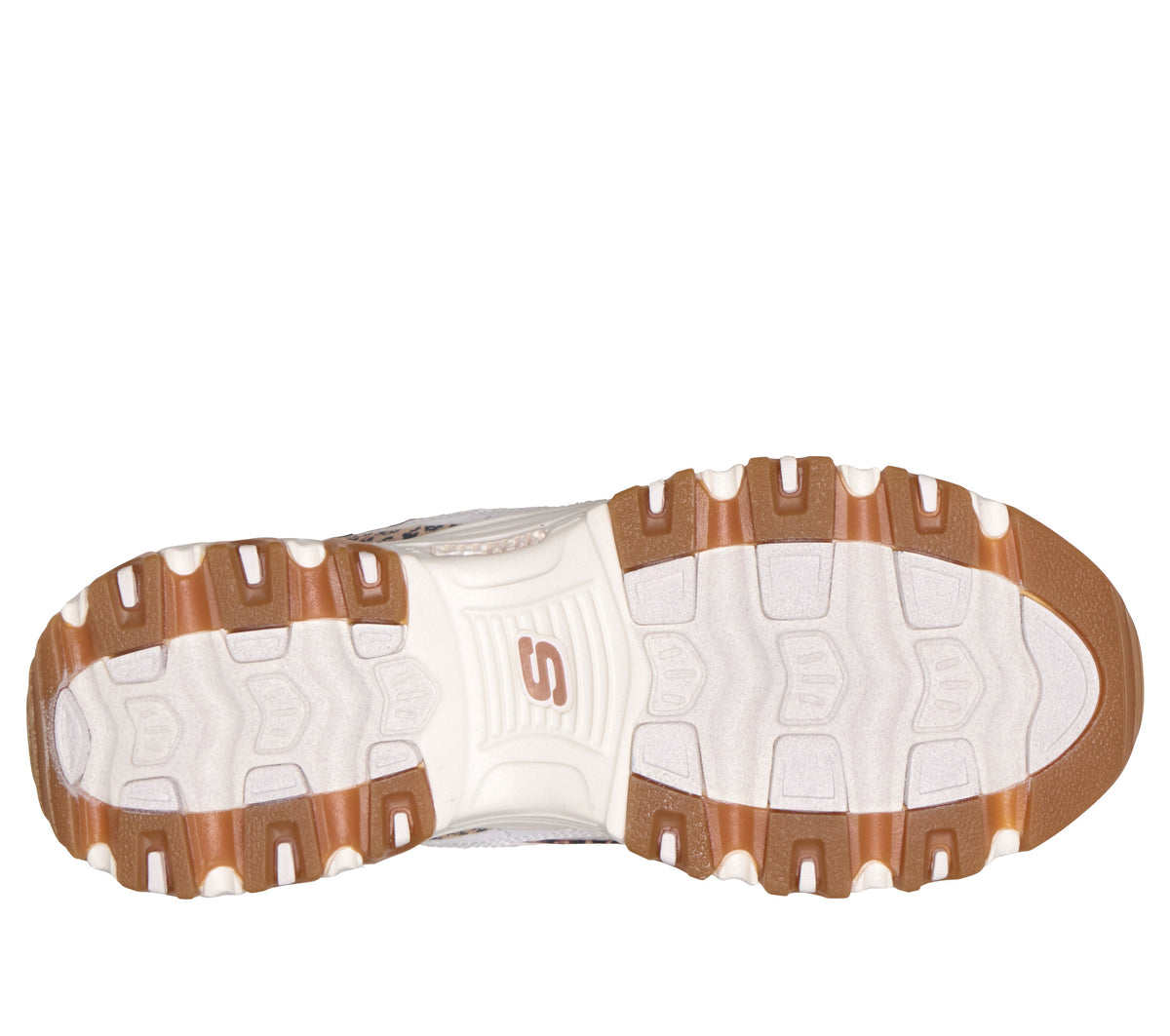 Scarpe Skechers D'Lites bianco donna suola