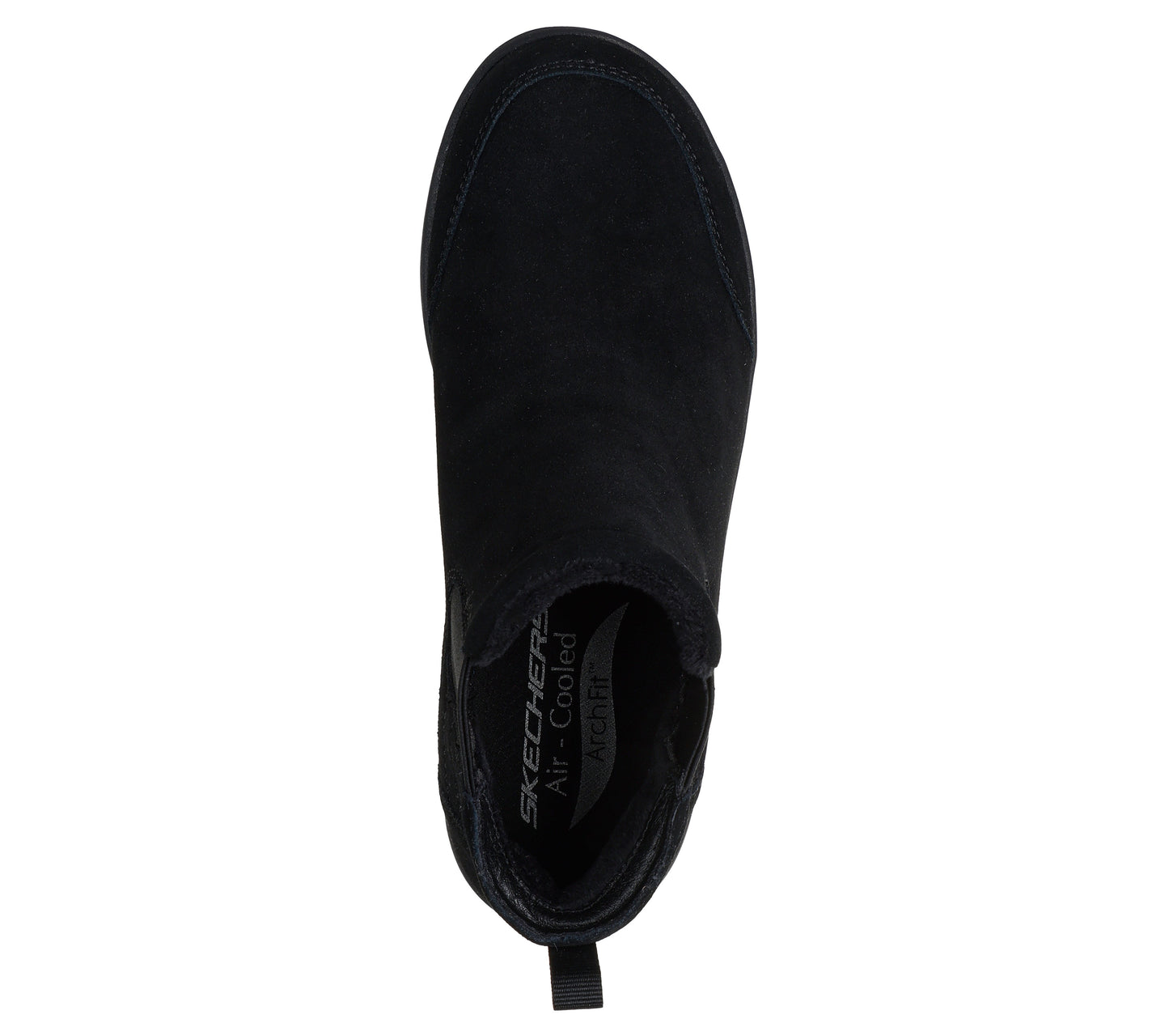 Stivaletti Skechers Relaxed Fit Arch Fit Laguna nero camoscio donna dall'alto