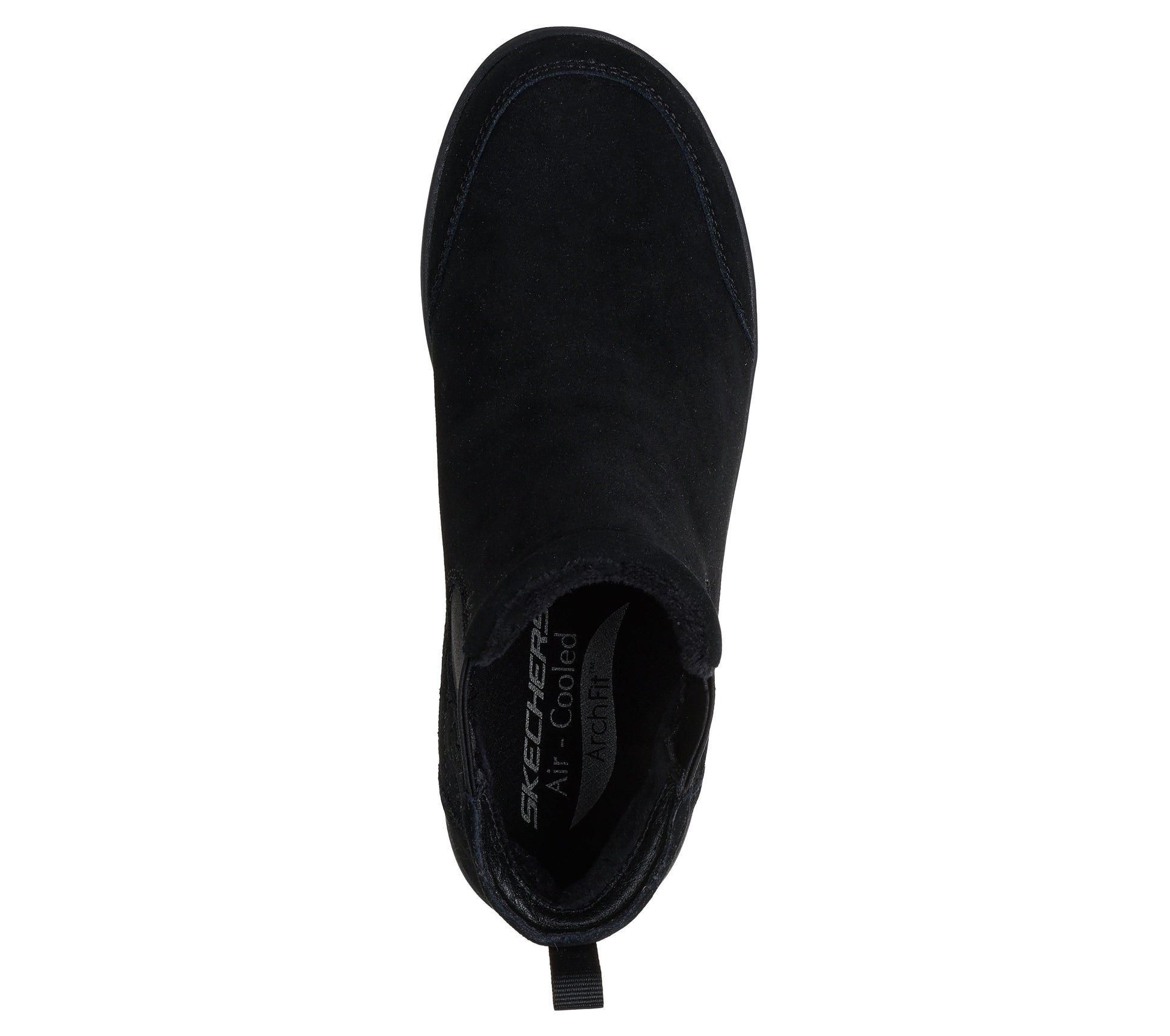 Stivaletti Skechers Relaxed Fit Arch Fit Laguna nero camoscio donna dall'alto