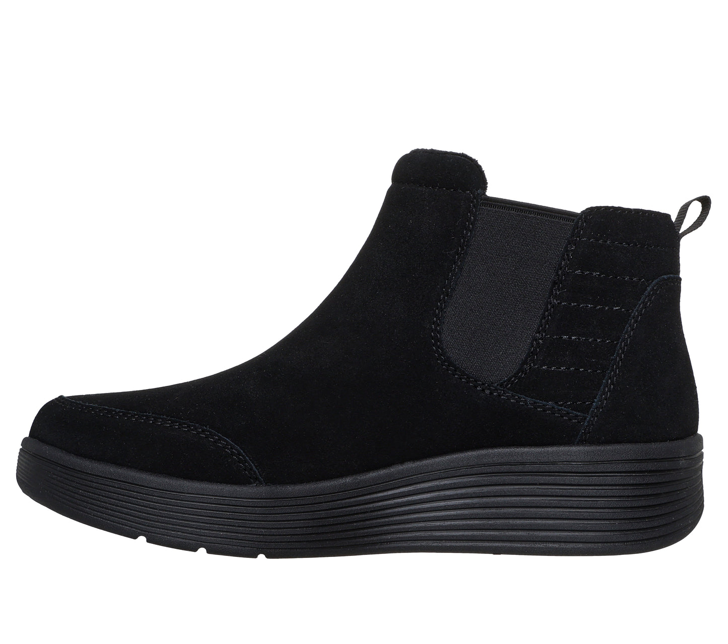 Stivaletti Skechers Relaxed Fit Arch Fit Laguna nero camoscio donna interno