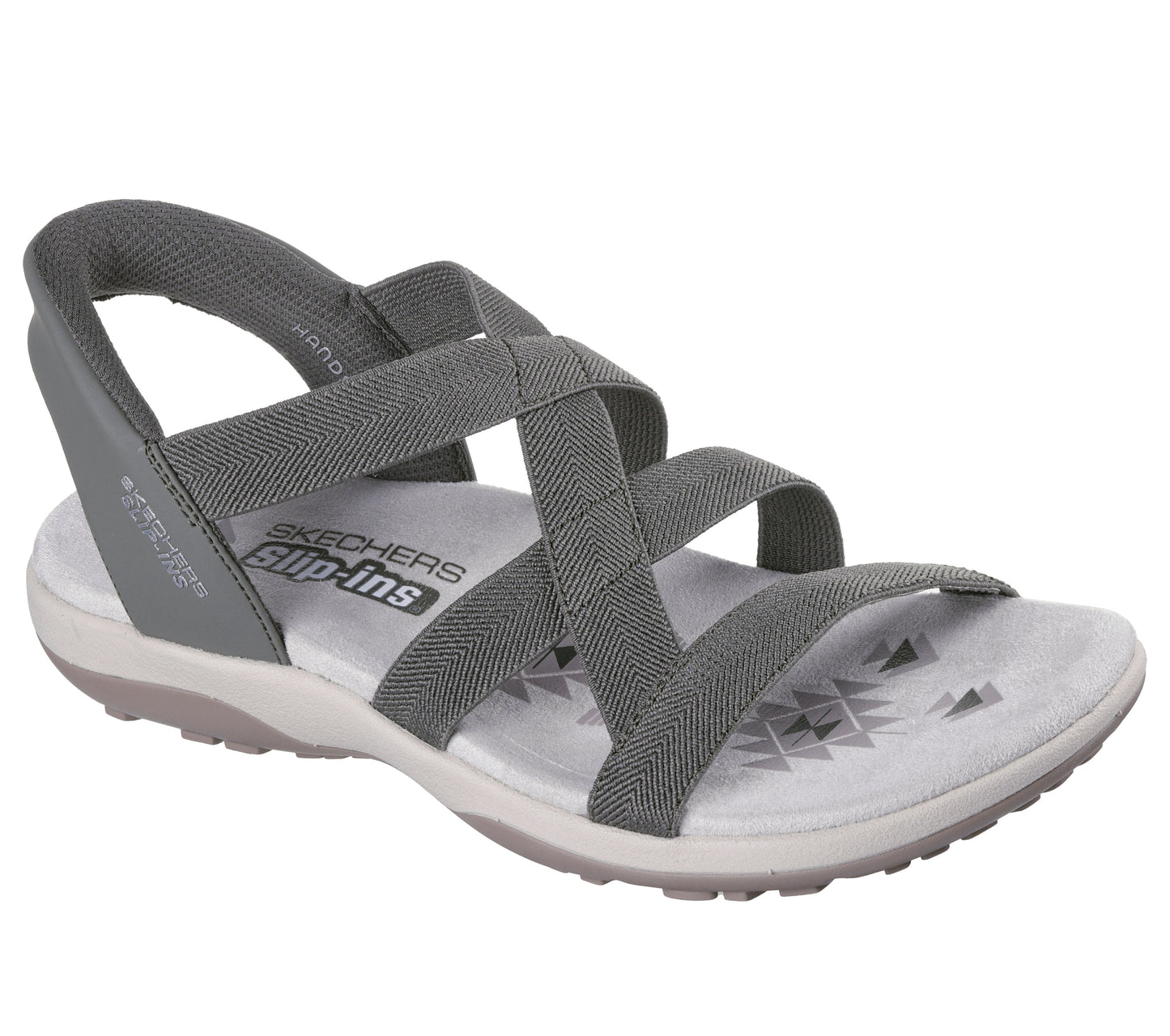 Skechers Slip-ins Reggae Slim oliva donna dettaglio