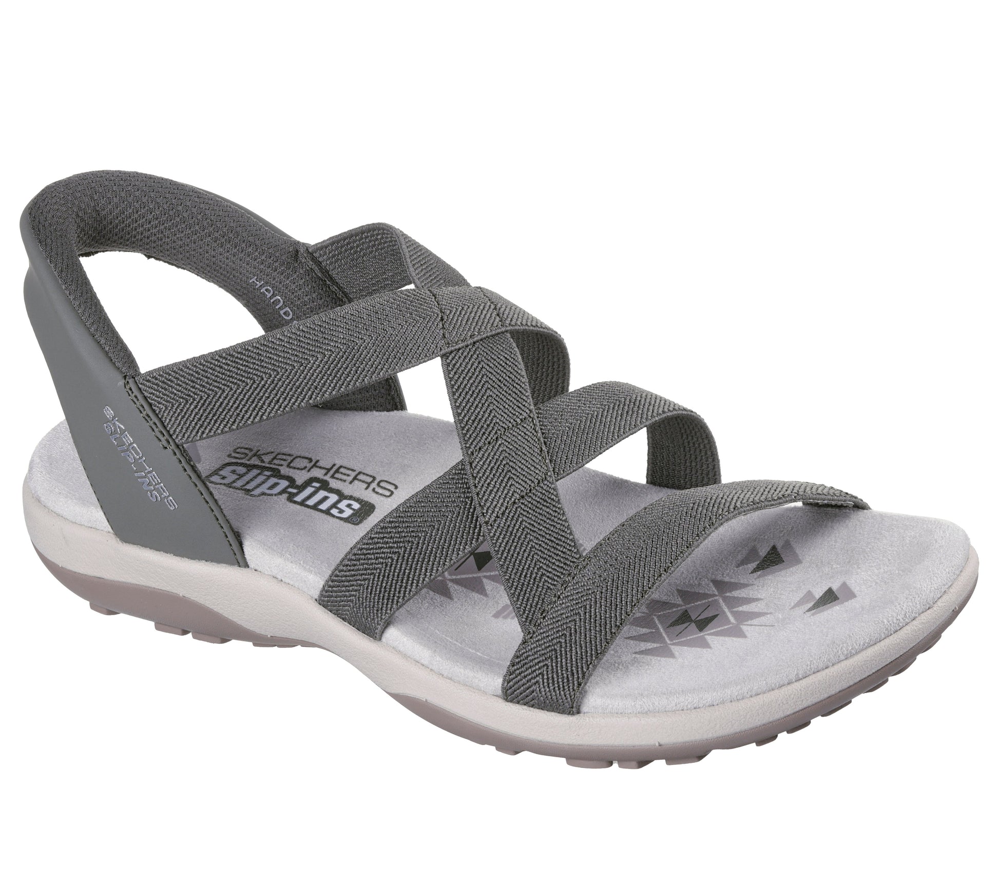 Skechers Slip-ins Reggae Slim oliva donna dettaglio