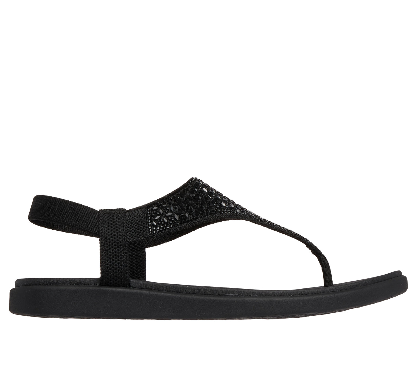 Sandali Skechers Meditation Luxe nero donna esterno