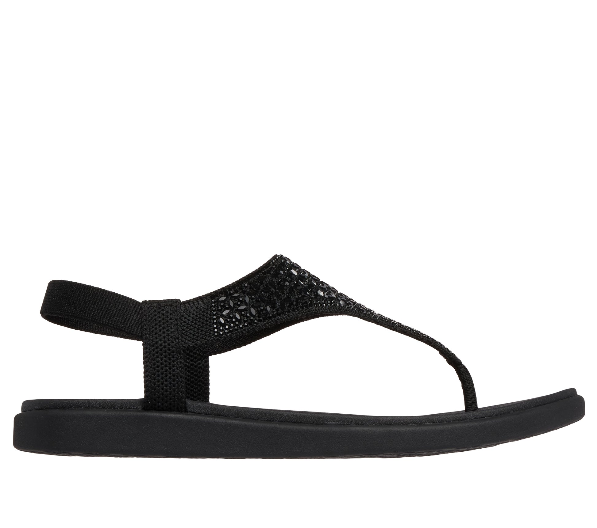 Sandali Skechers Meditation Luxe nero donna esterno
