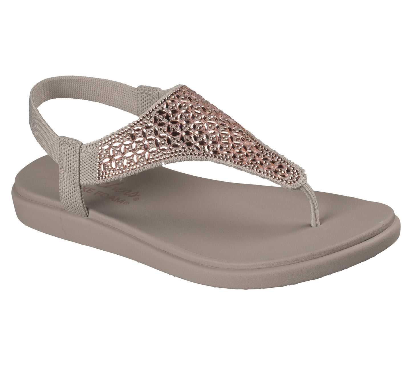 Skechers Meditation Luxe taupe donna dettaglio