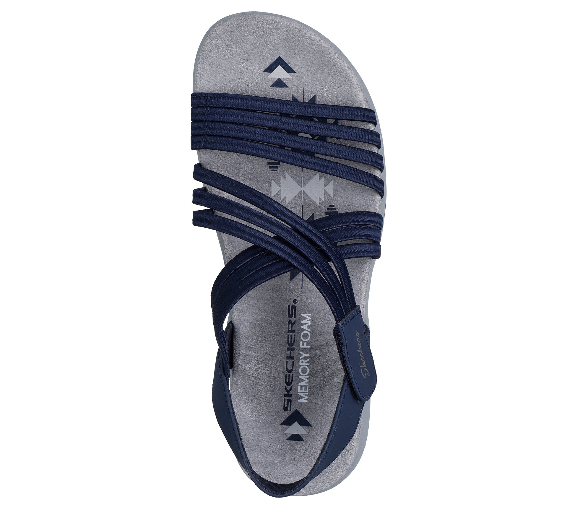 Skechers Reggae Slim blu donna dall'alto