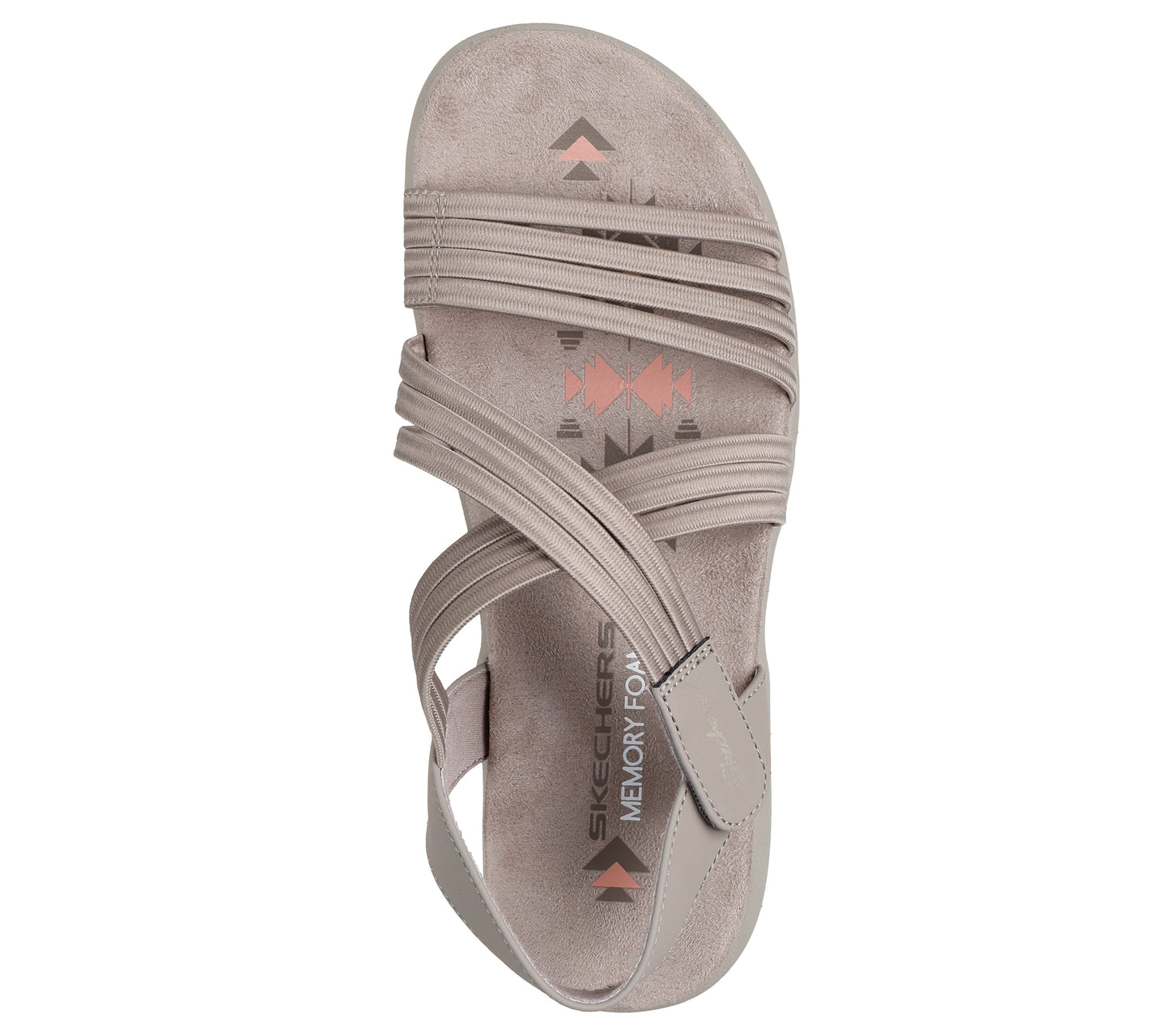 Skechers Reggae Slim taupe donna dall'alto