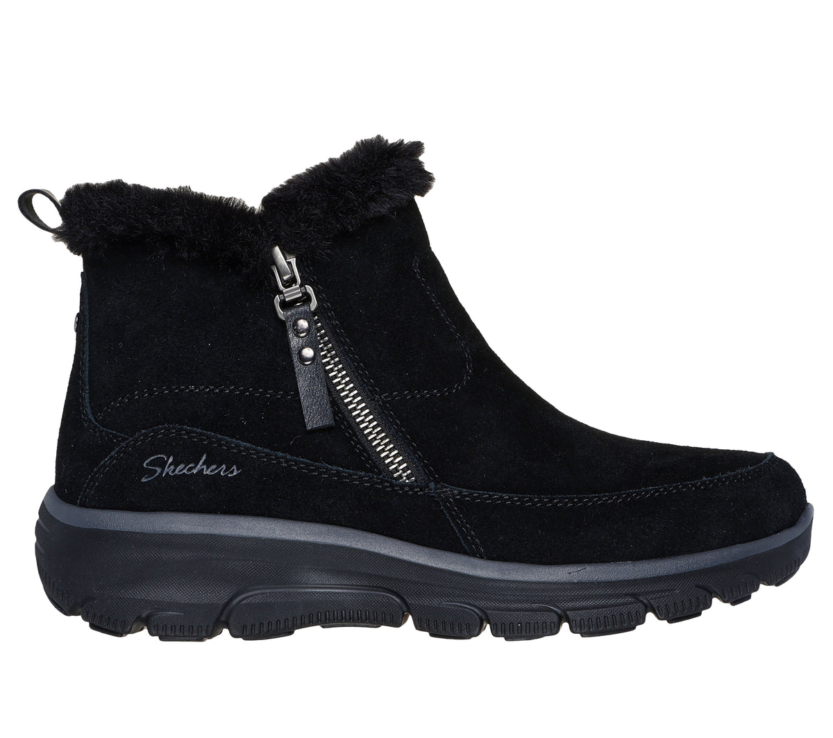 Stivaletti Skechers Relaxed Fit Easy Going nero donna esterno