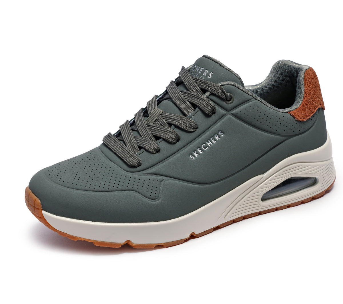 Scarpe Skechers UNO oliva uomo dettaglio2