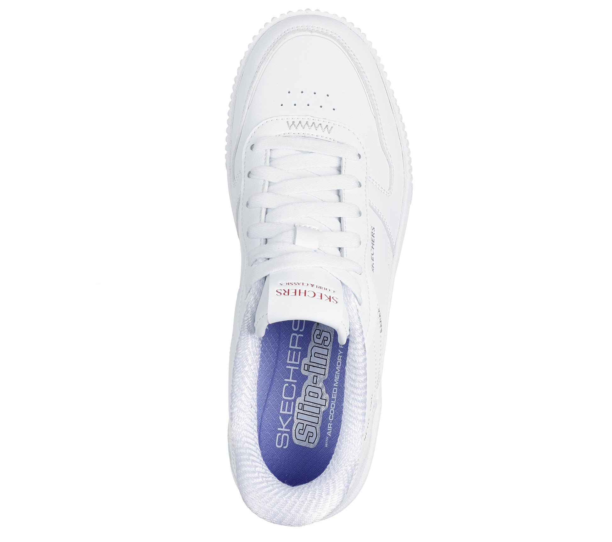 Skechers Slip-ins Jade bianco donna dall'alto