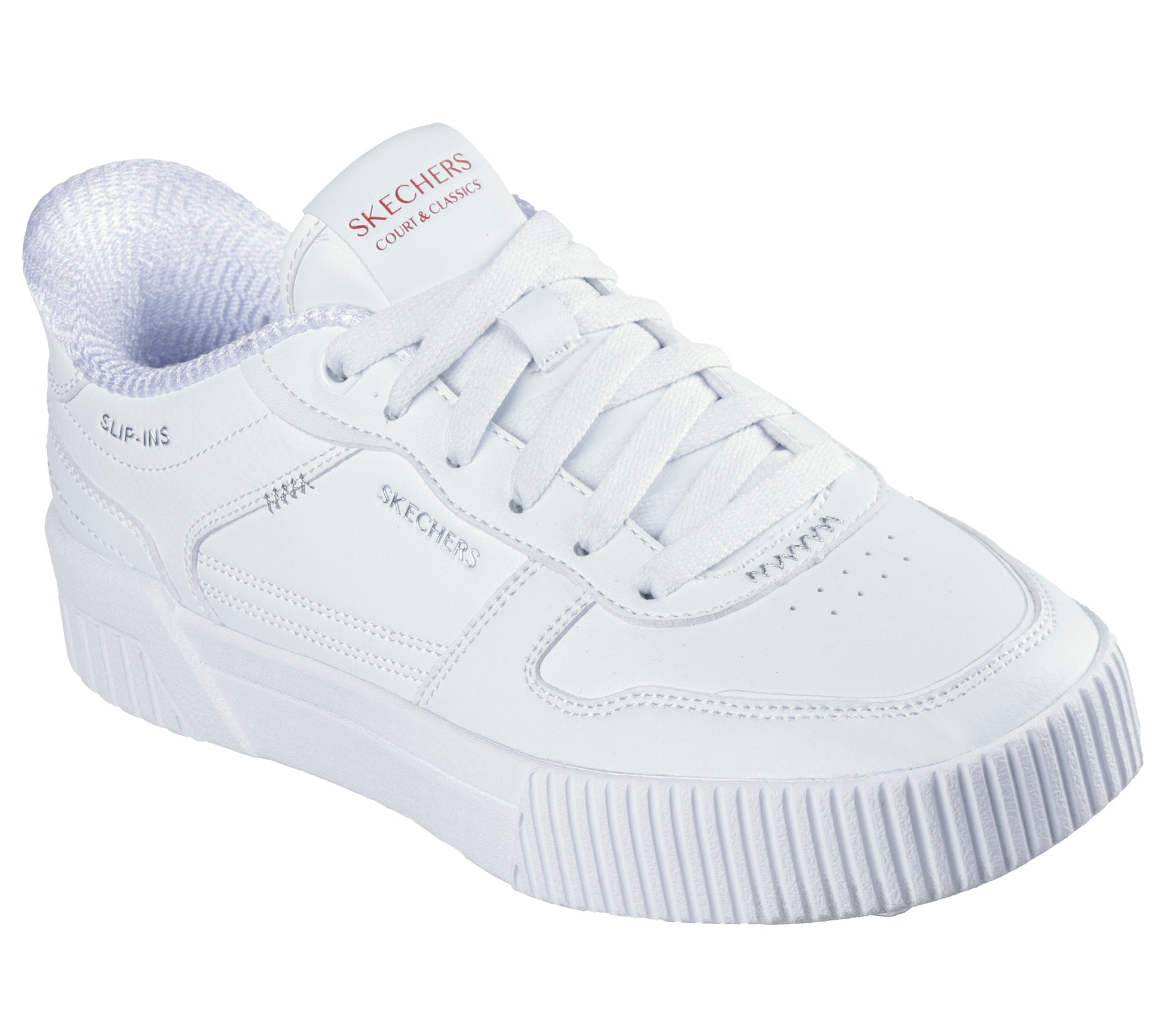 Skechers Slip-ins Jade bianco donna dettaglio