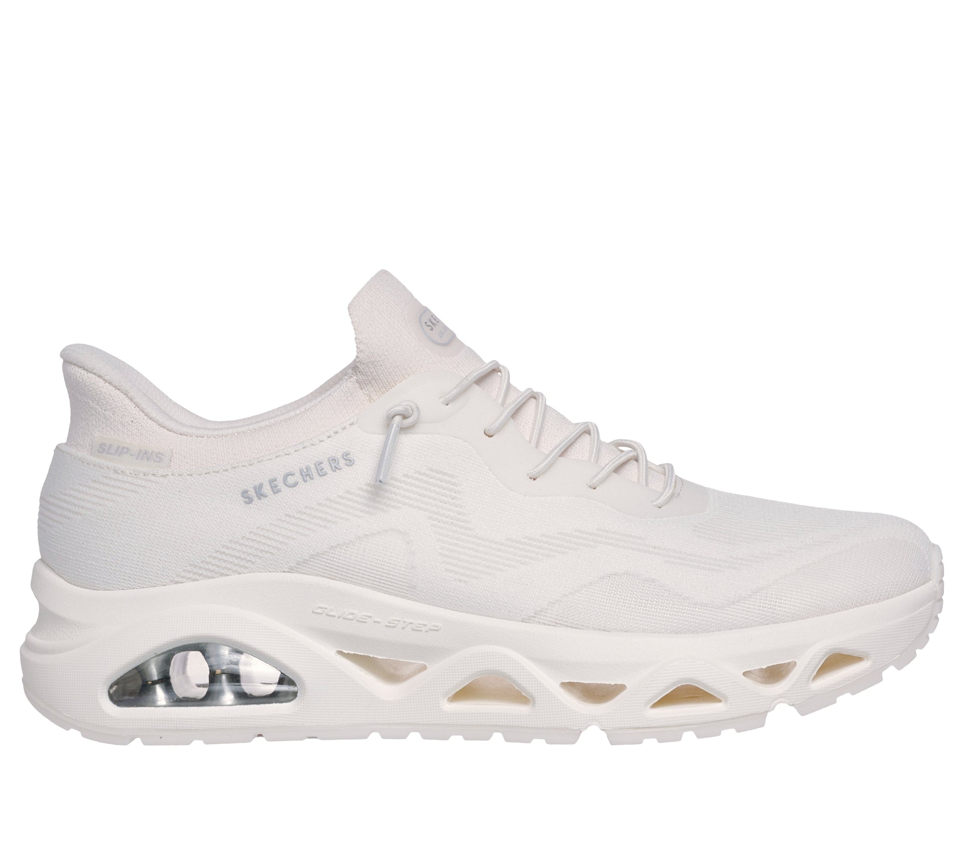 Scarpe Skechers Slip-ins UNO Glide-Step panna donna esterno