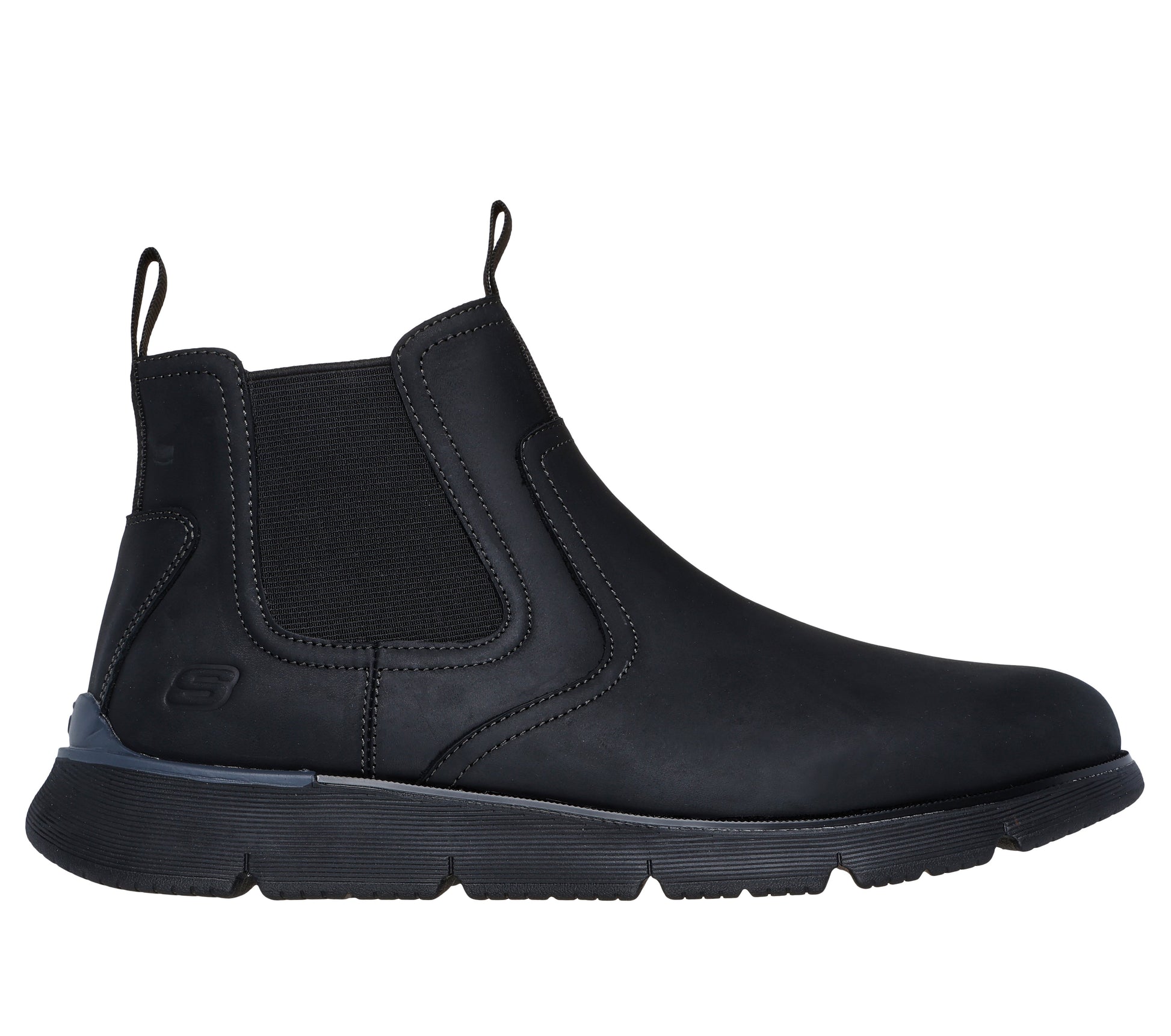 Stivaletti Skechers Augustino nero uomo esterno
