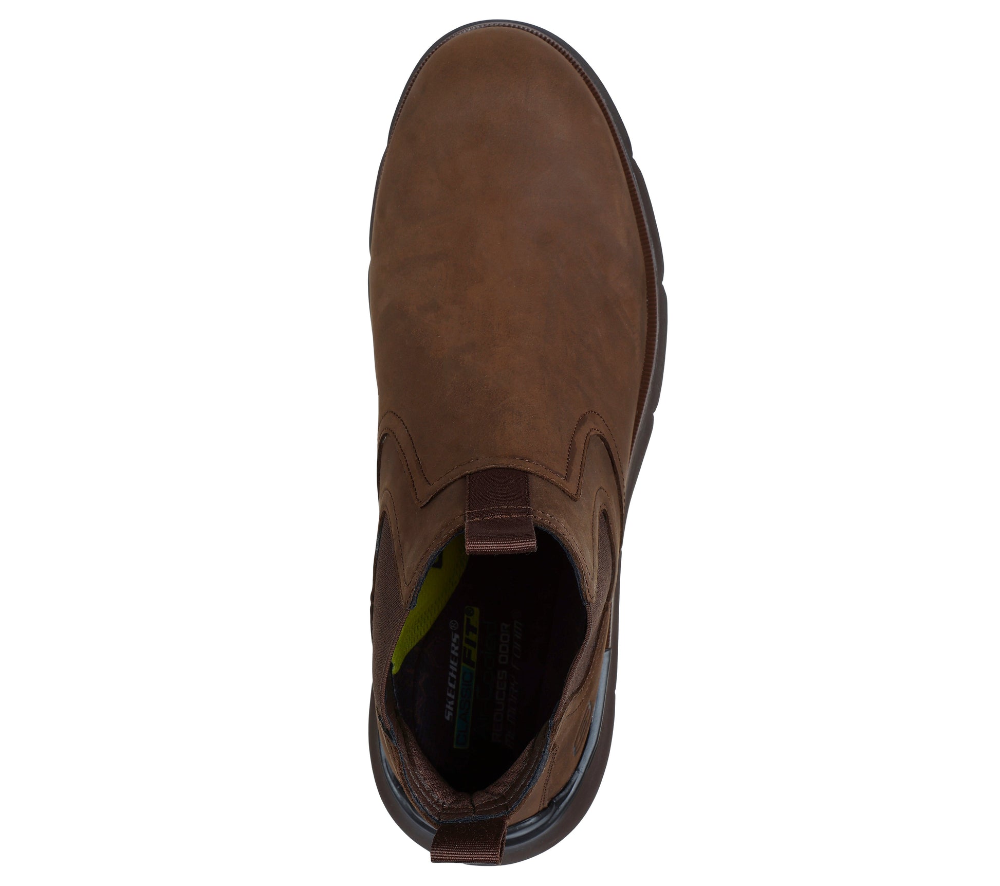 Skechers Augustino cioccolato uomo dall'alto