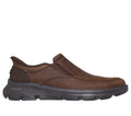 Mocassino Skechers Slip-ins Relaxed Fit Arch Fit marrone uomo esterno