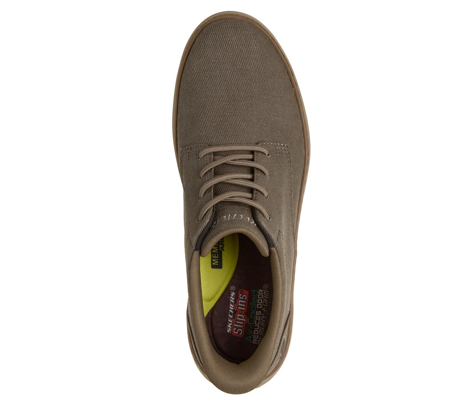 Skechers Slip-ins Hyland taupe uomo dall'alto
