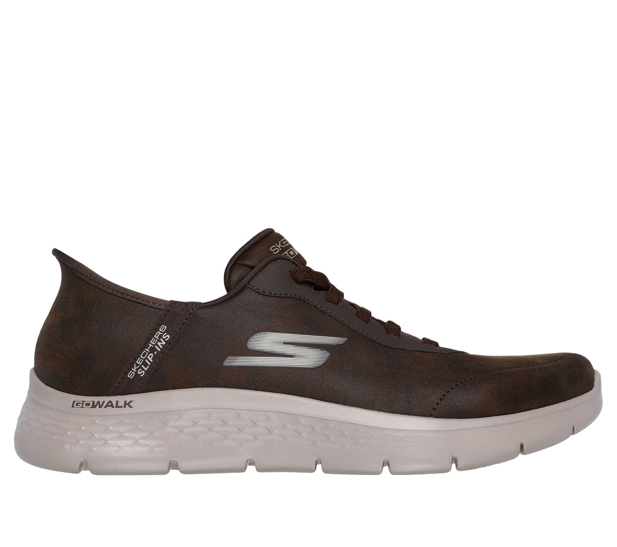 Scarpe Skechers Slip-ins GO WALK Flex marrone uomo esterno